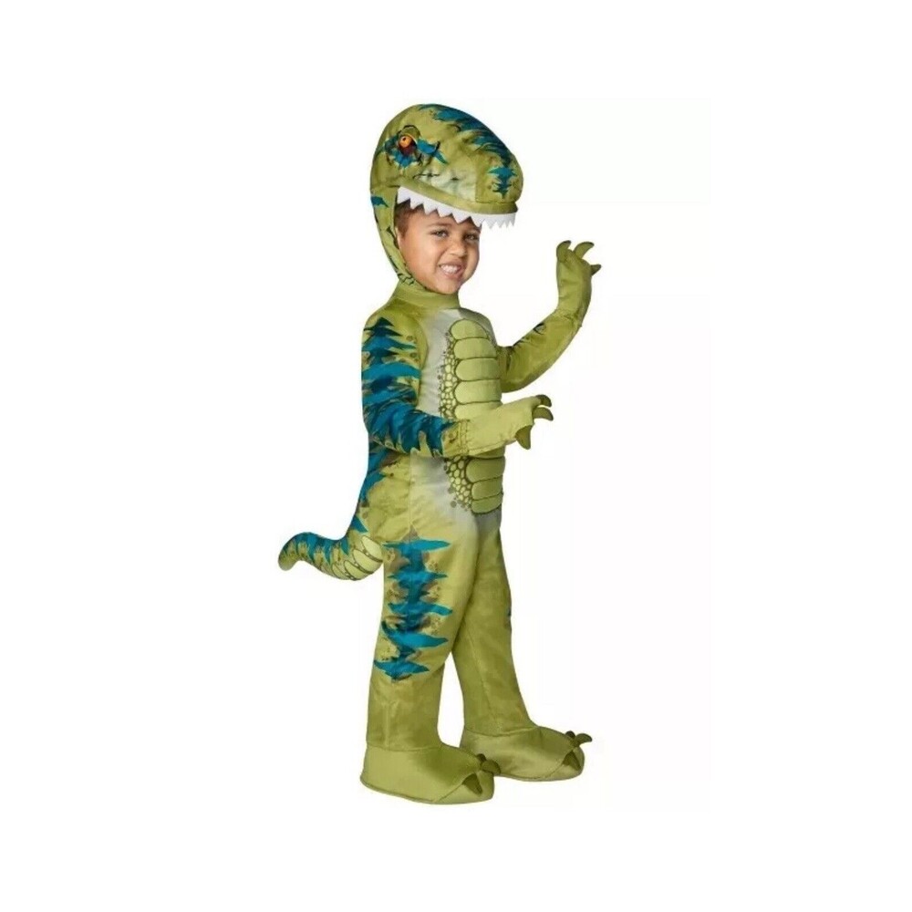 Spirit Olive Green and Teal T-Rex Kids Costume